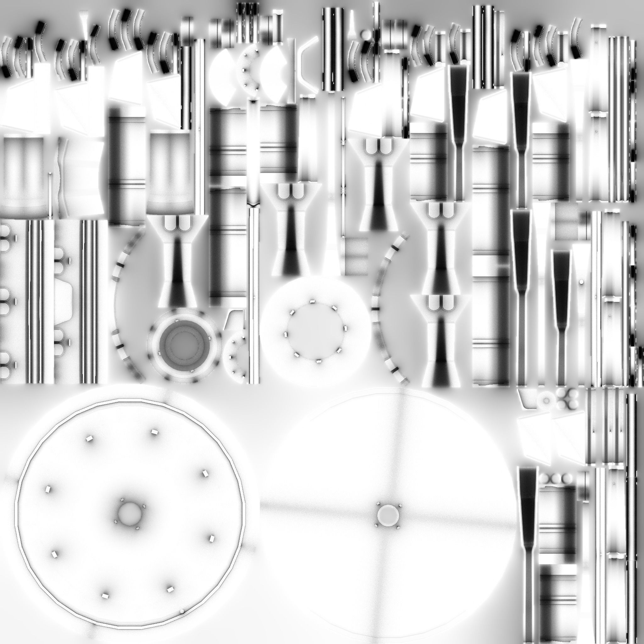 SciFi Facility C04 Orange - Sci Fi Exterior Design Low-poly 3D model_19