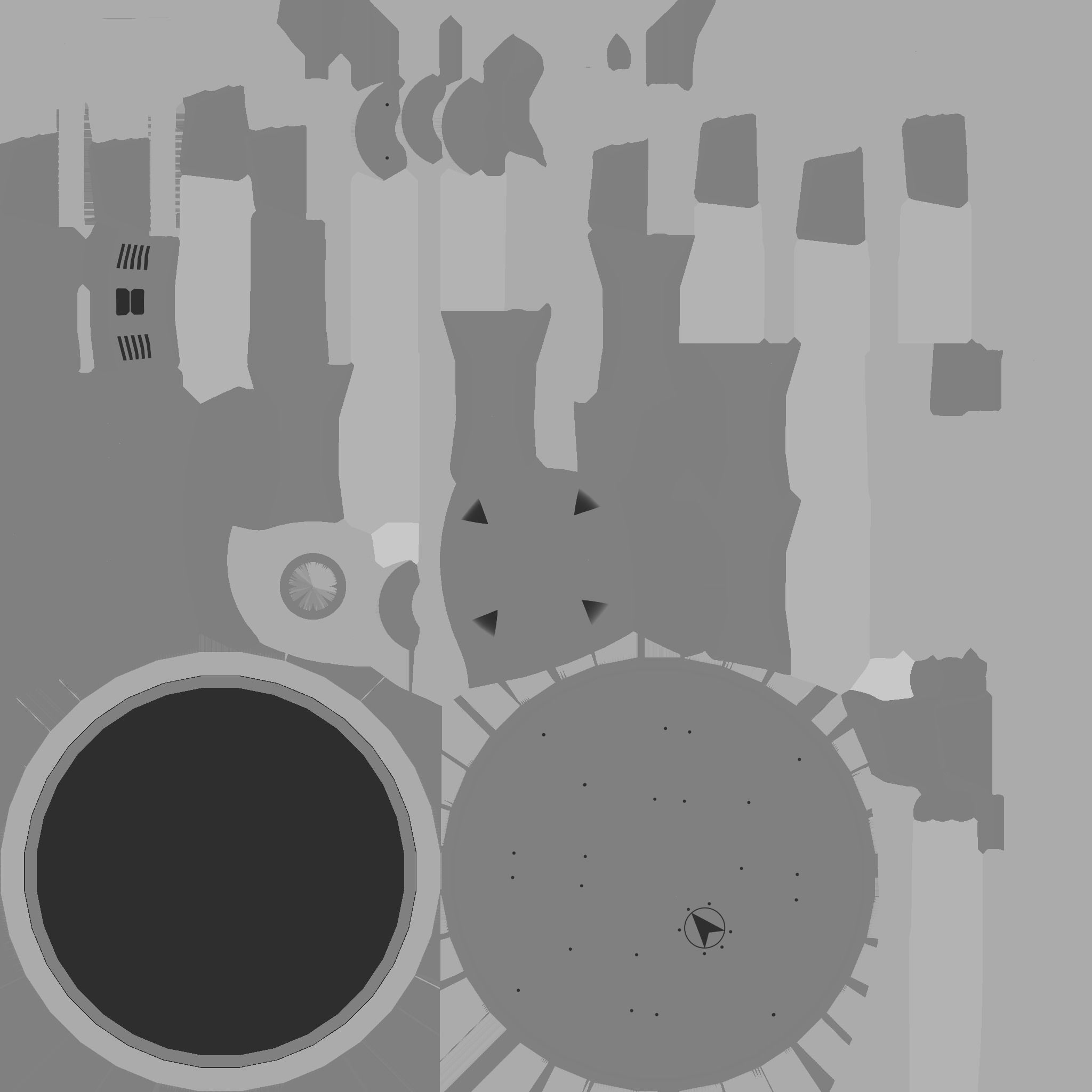 SciFi Facility C05 Red - Sci Fi Exterior Design Low-poly 3D model_23