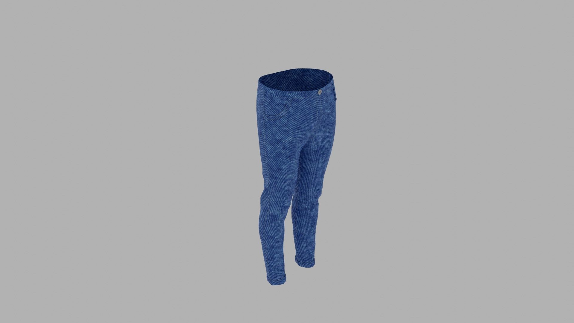 Pants mannequin wearing Low-poly 3D model_6