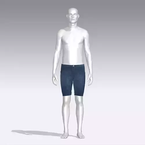 Pants mannequin wearing shorts