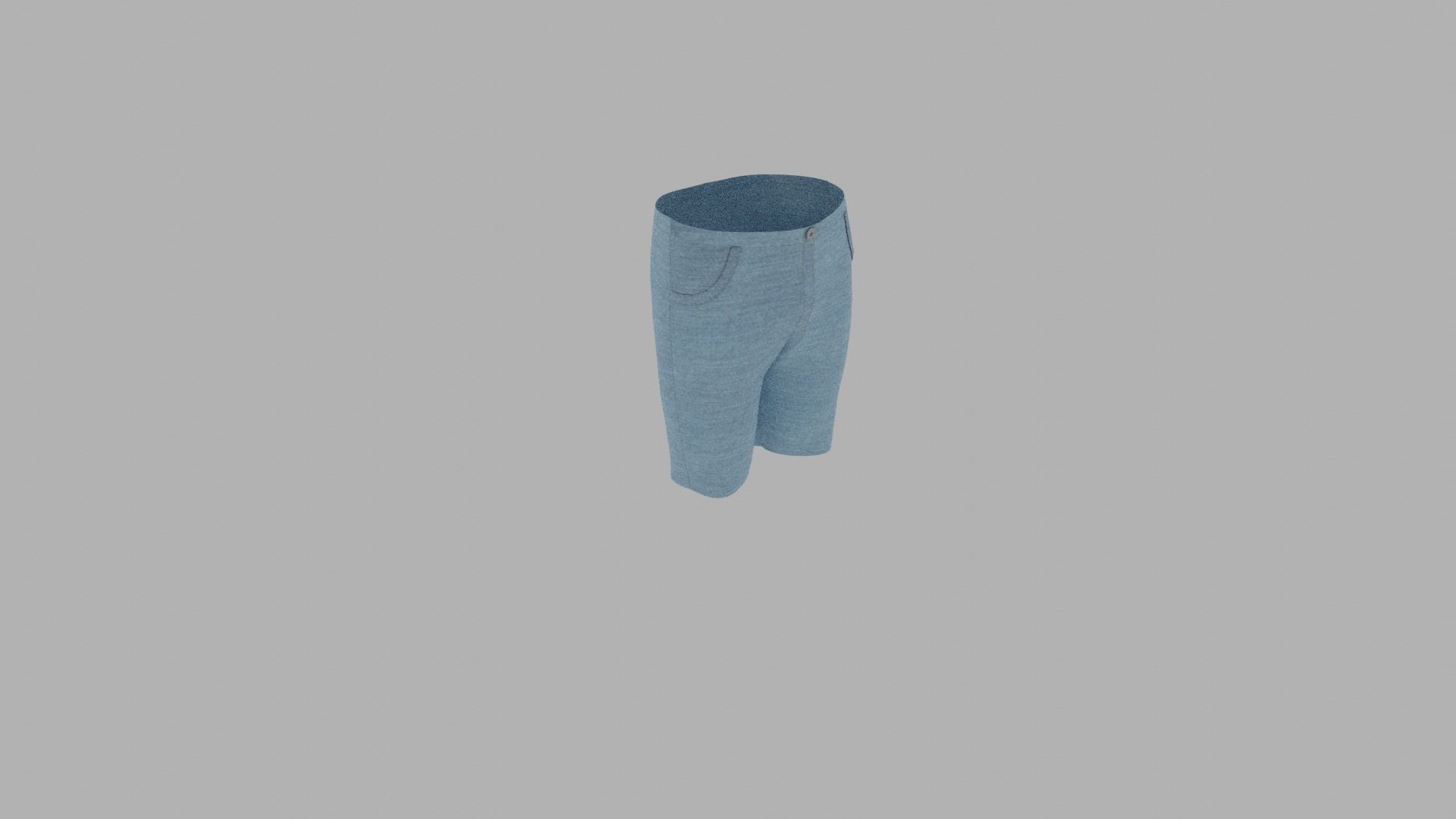Pants mannequin wearing shorts Low-poly 3D model_6