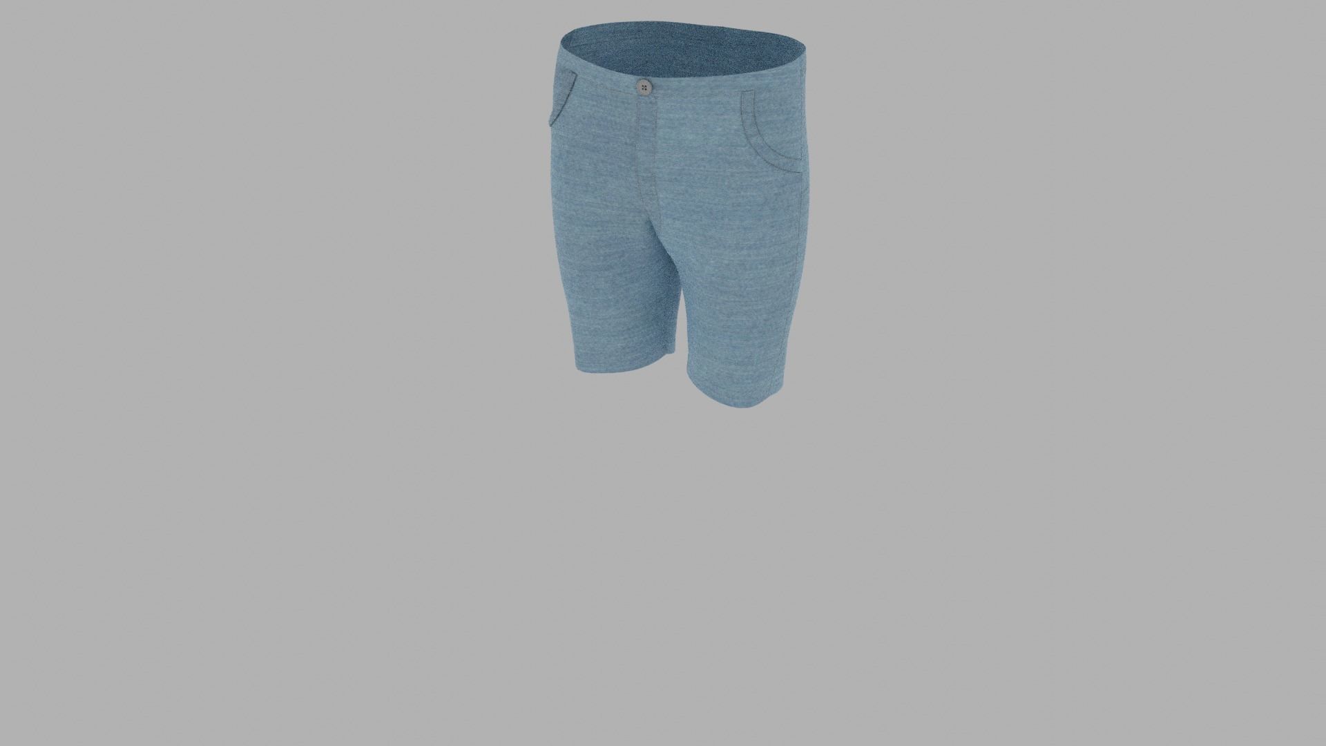 Pants mannequin wearing shorts Low-poly 3D model_5