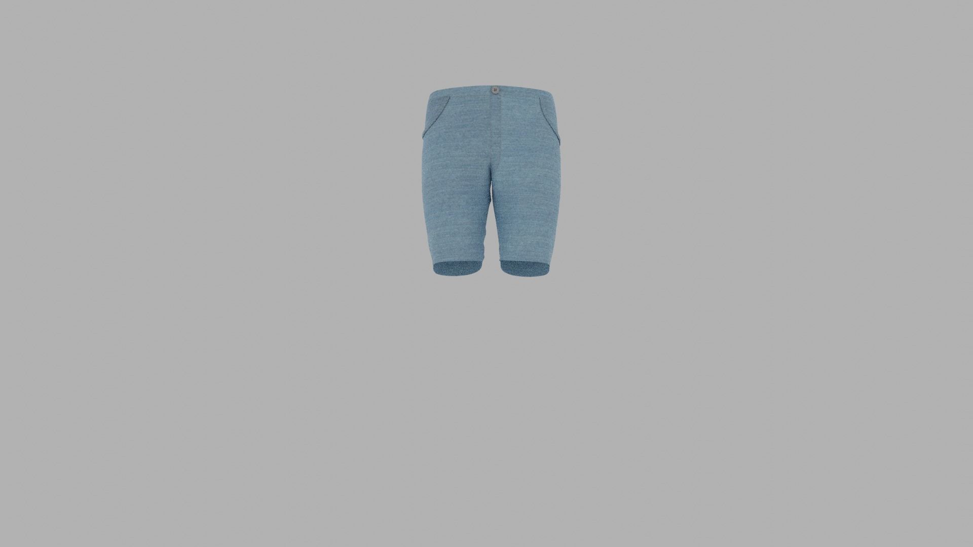 Pants mannequin wearing shorts Low-poly 3D model_7