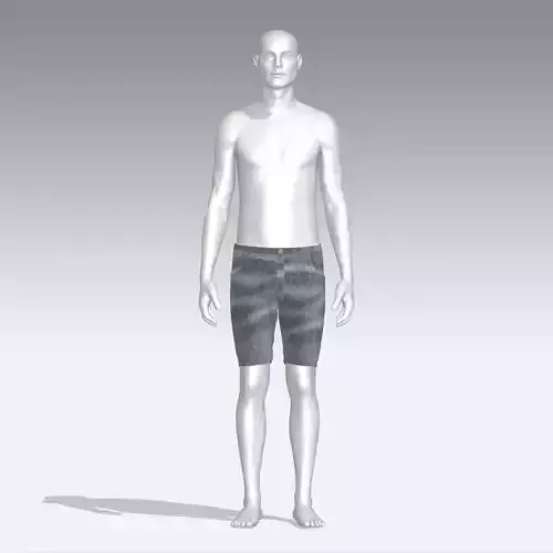 Pants mannequin wearing shorts