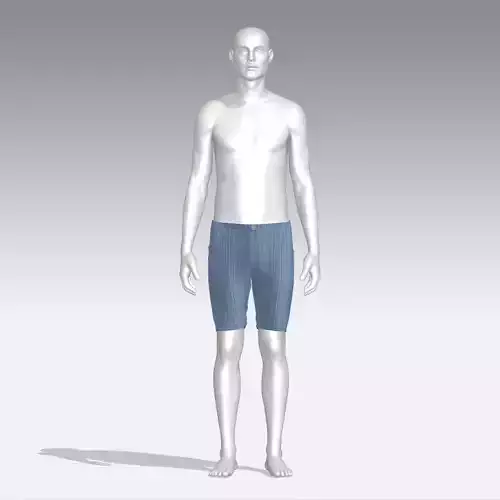Pants mannequin wearing shorts