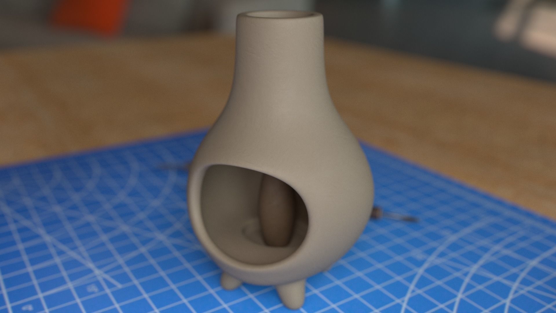 Incense Burner 3D print model_3