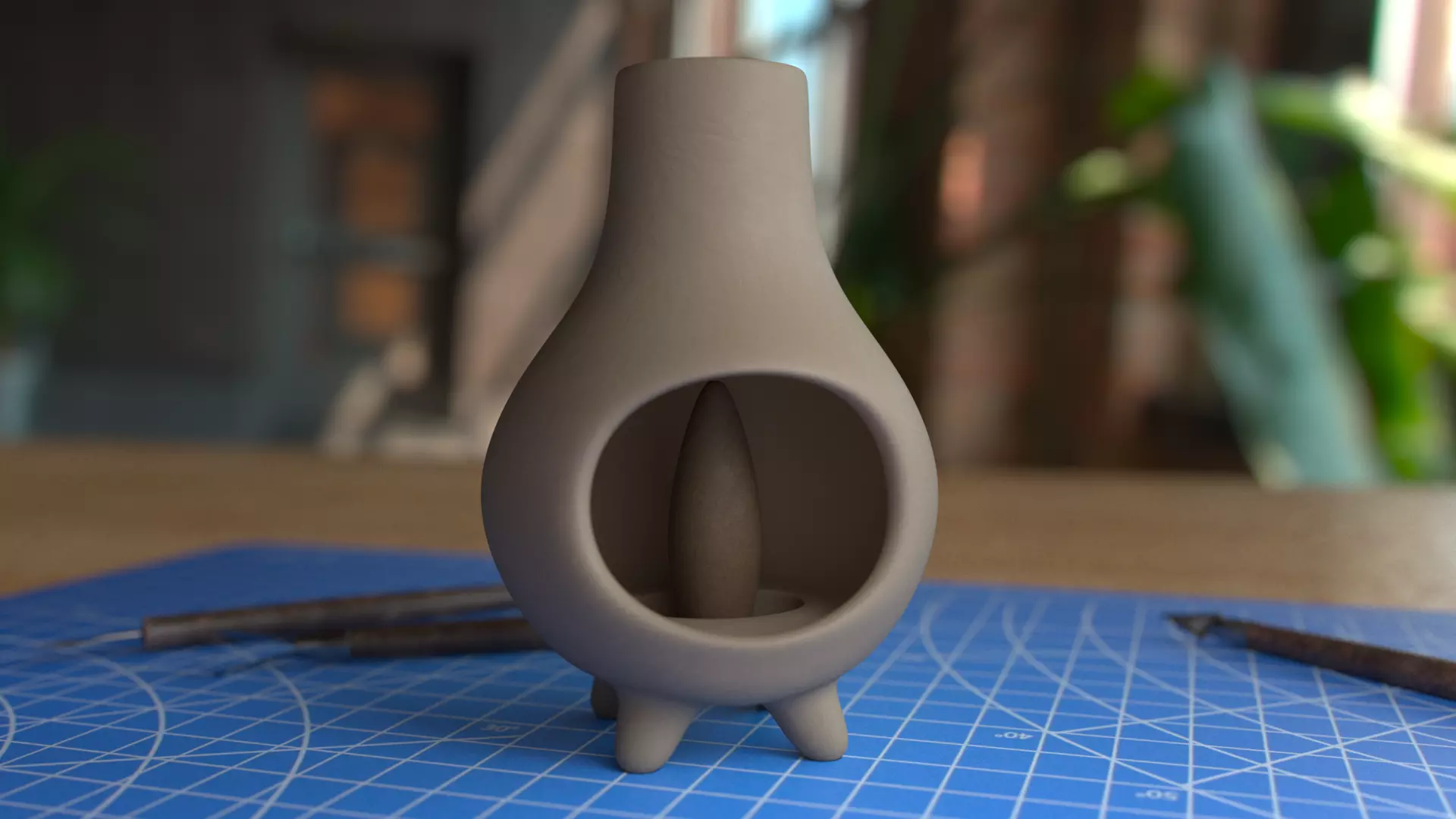 Incense Burner 3D print model_0