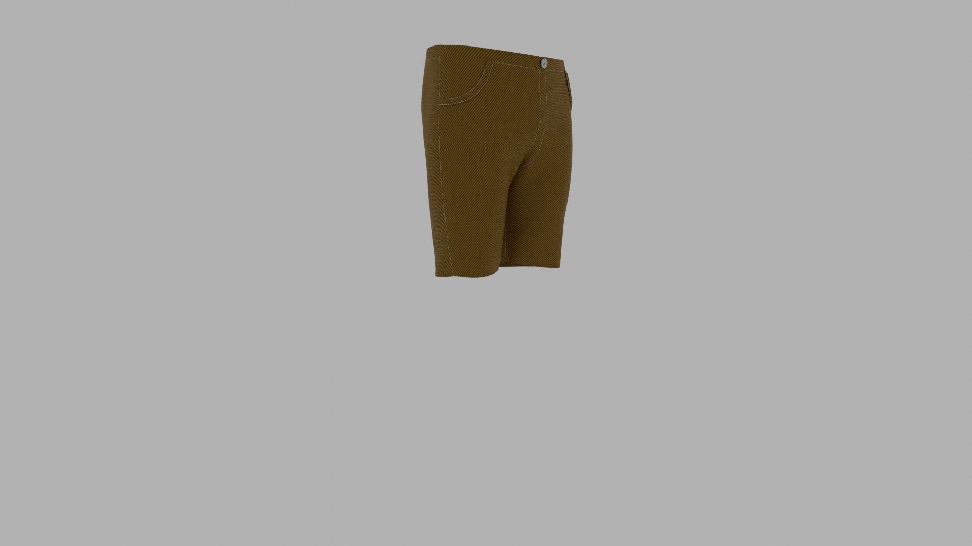 Pants mannequin wearing shorts Low-poly 3D model_3
