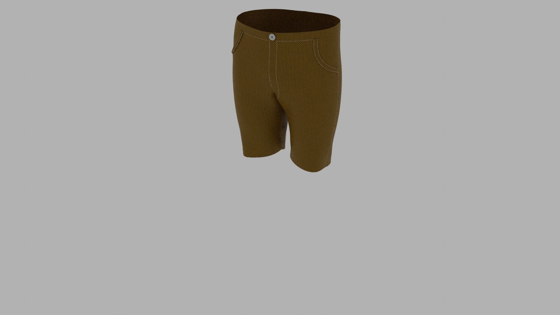 Pants mannequin wearing shorts Low-poly 3D model_5