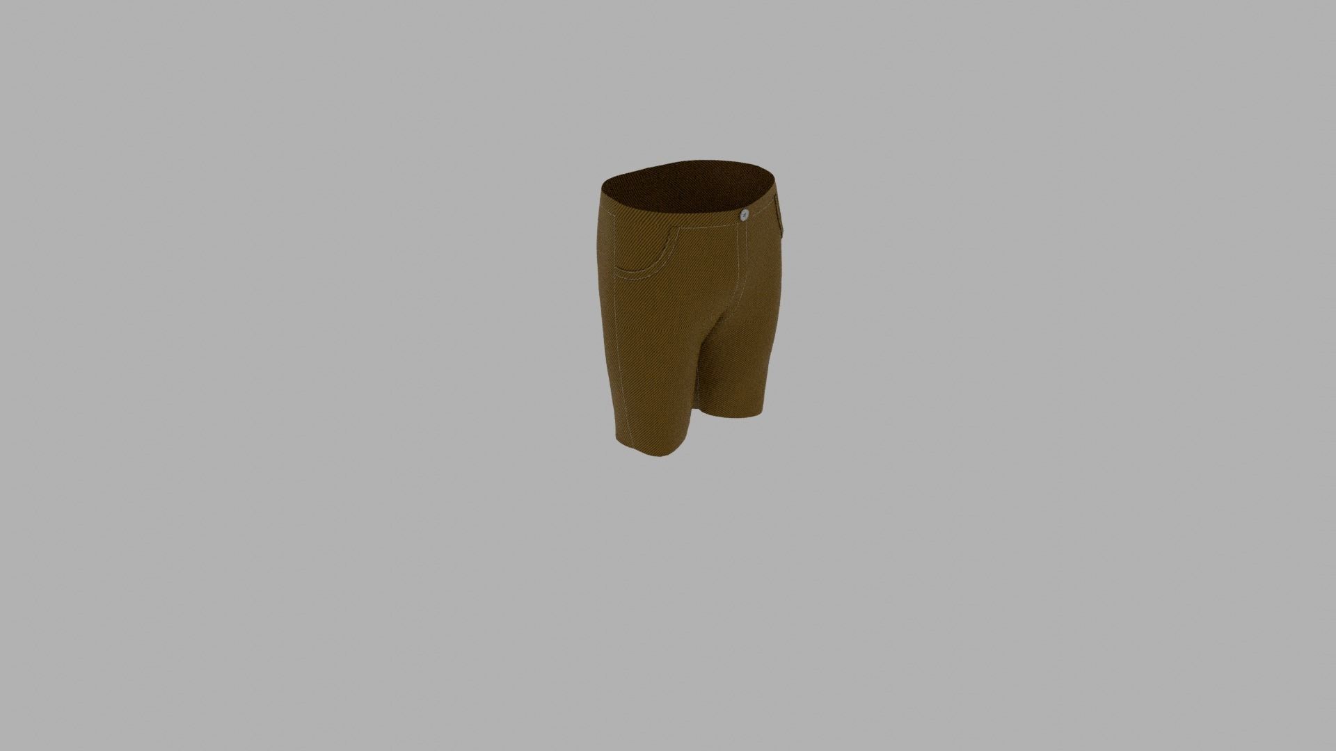 Pants mannequin wearing shorts Low-poly 3D model_6