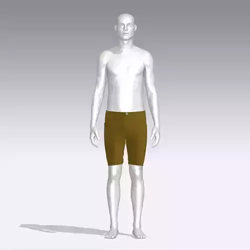 Pants mannequin wearing shorts
