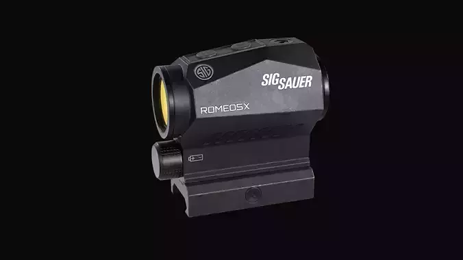Sig Sauer ROMEO5X Red Dot Sight  Low-poly 3D model
