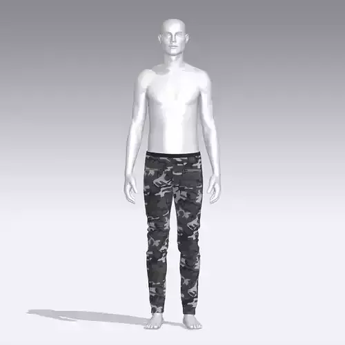 Pants mannequin in camouflage
