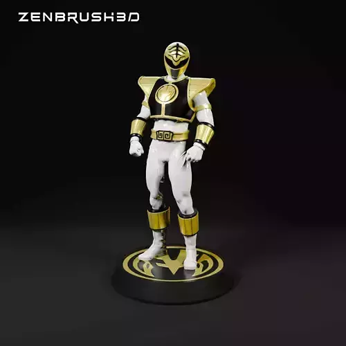  WHITE RANGER  - MORPHIN POWER RANGERS 3D print model