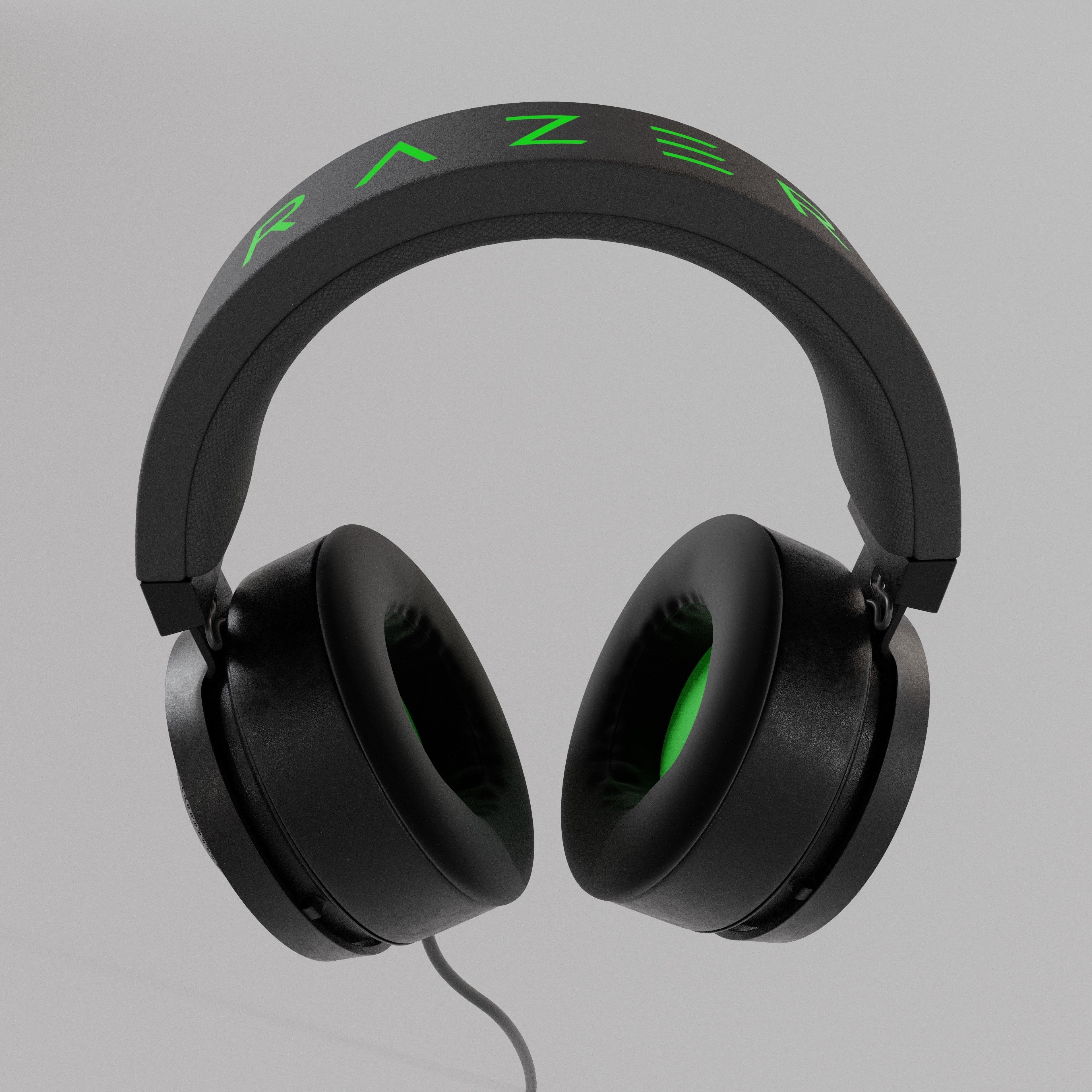 Headset Razer 3D model_4