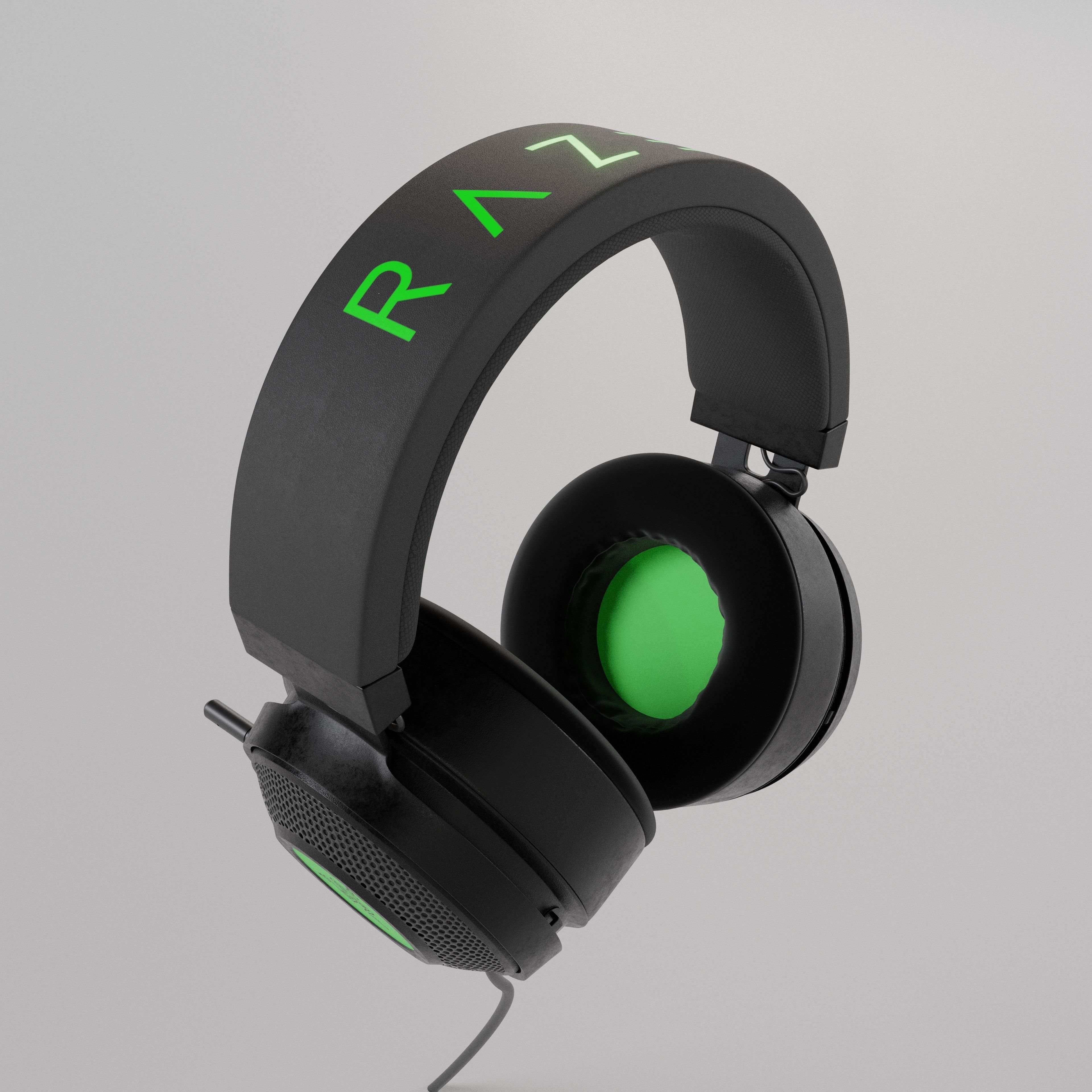 Headset Razer 3D model_3