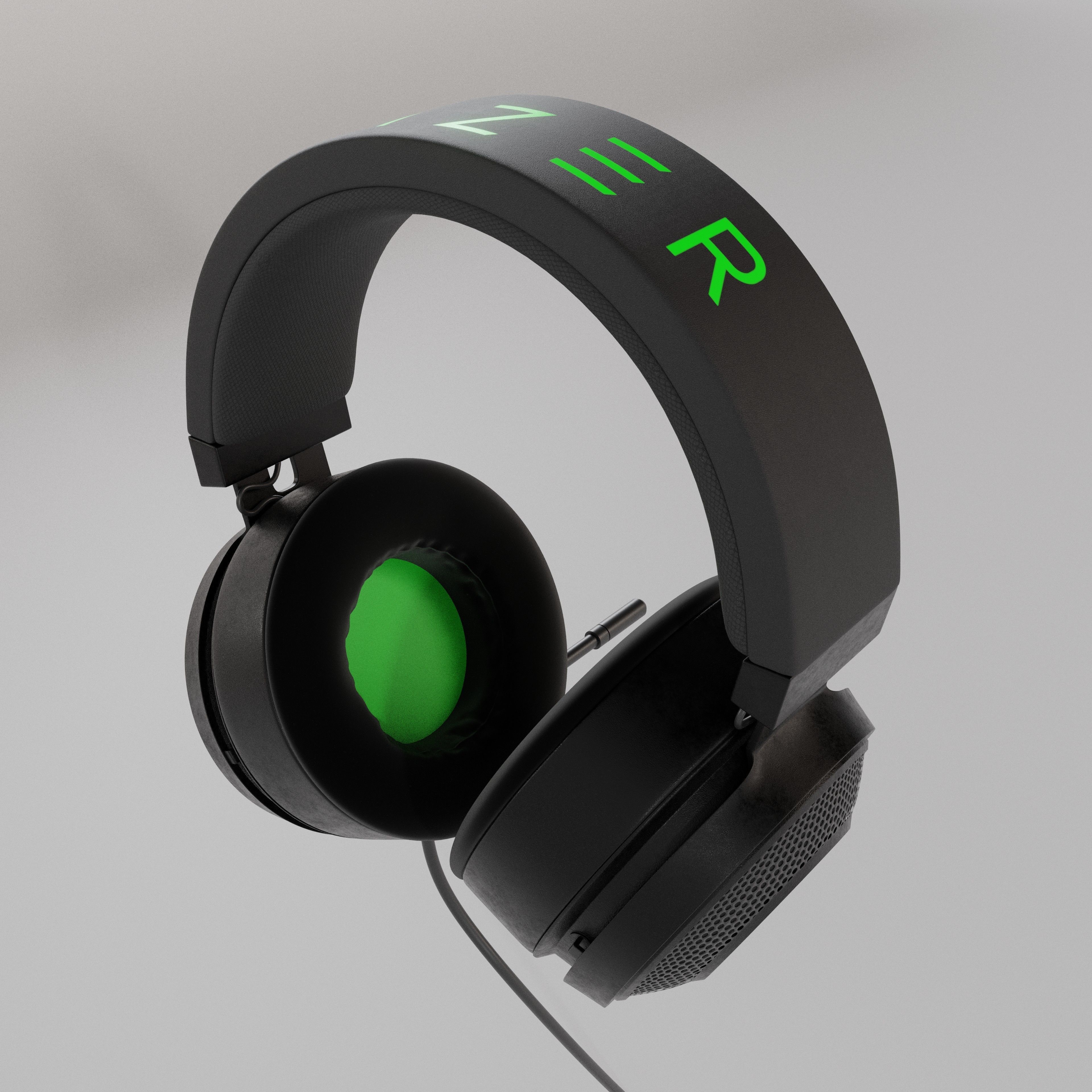 Headset Razer 3D model_5