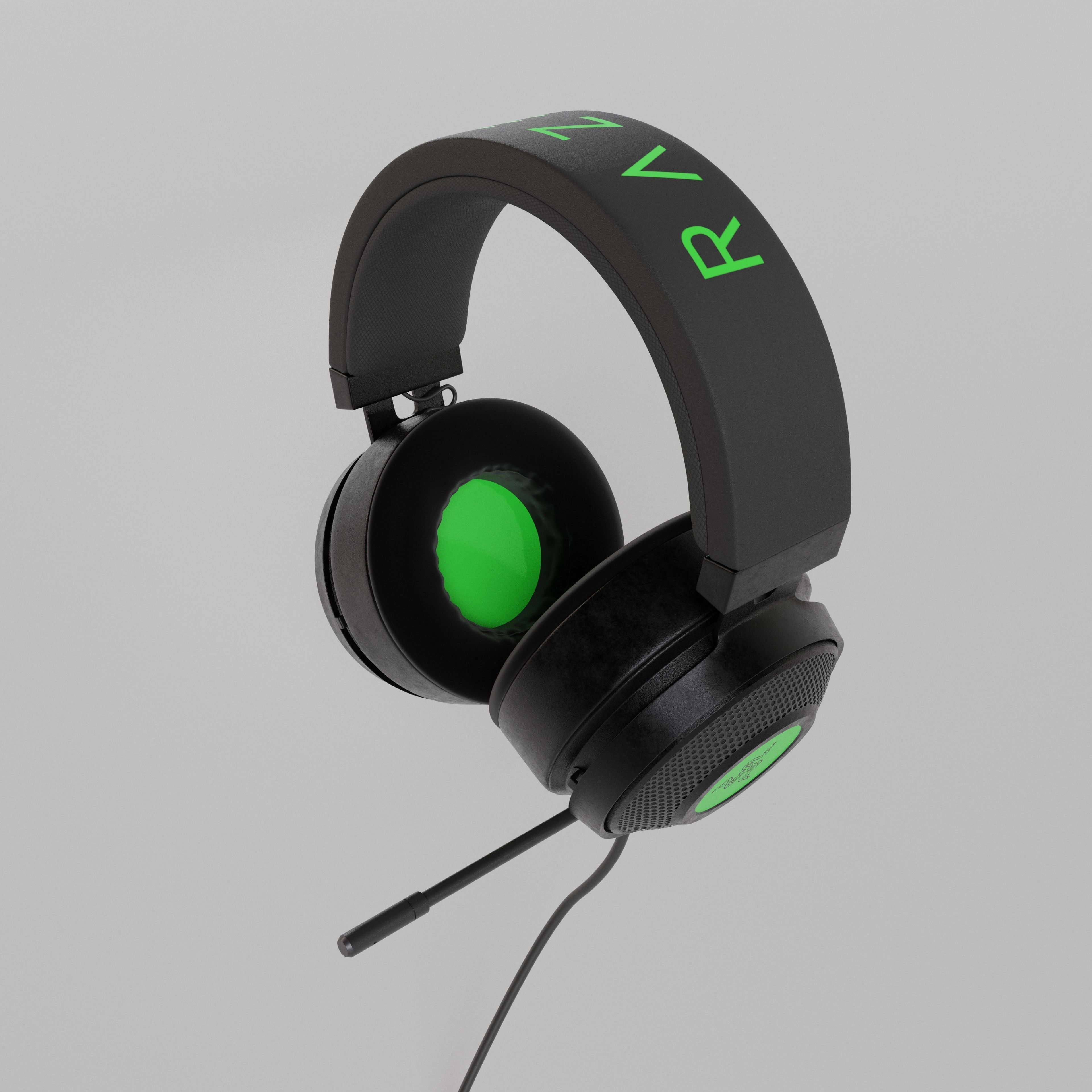 Headset Razer 3D model_1