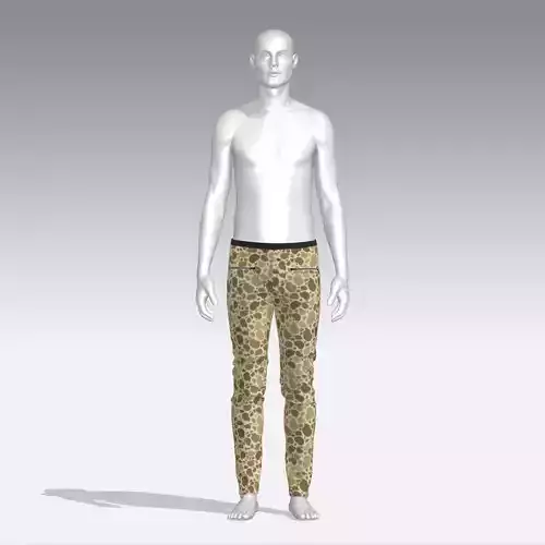 Pants mannequin in camouflage