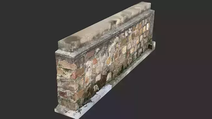 A stone wall 3d scan