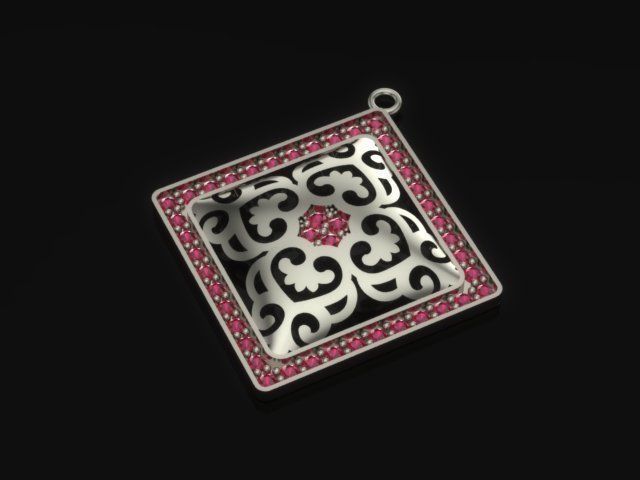 Traditional Pendant  3D print model_3