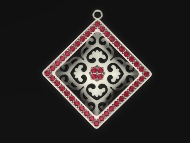 Traditional Pendant  3D print model_2