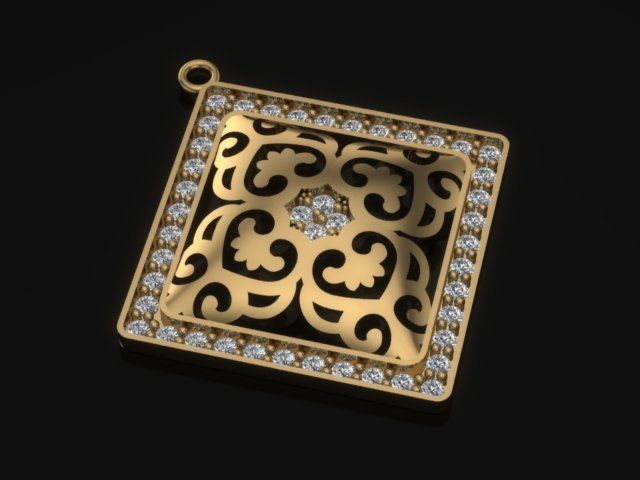 Traditional Pendant  3D print model_1