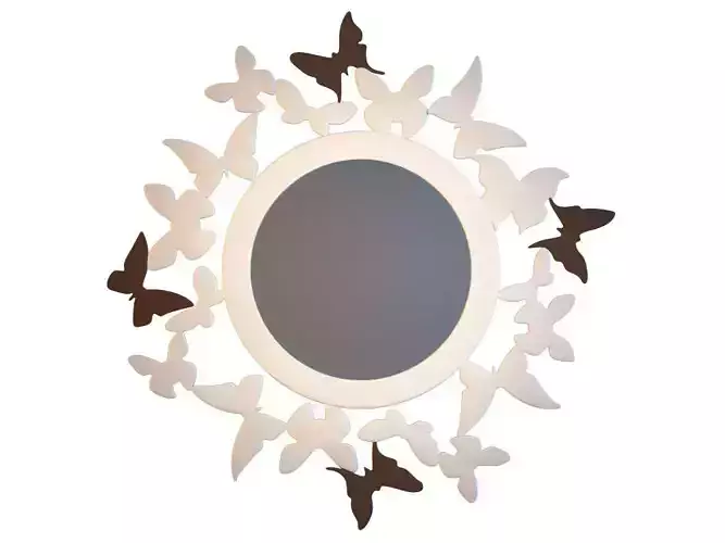 Espejo de forja Coleccion MARIPOSAS 3D model