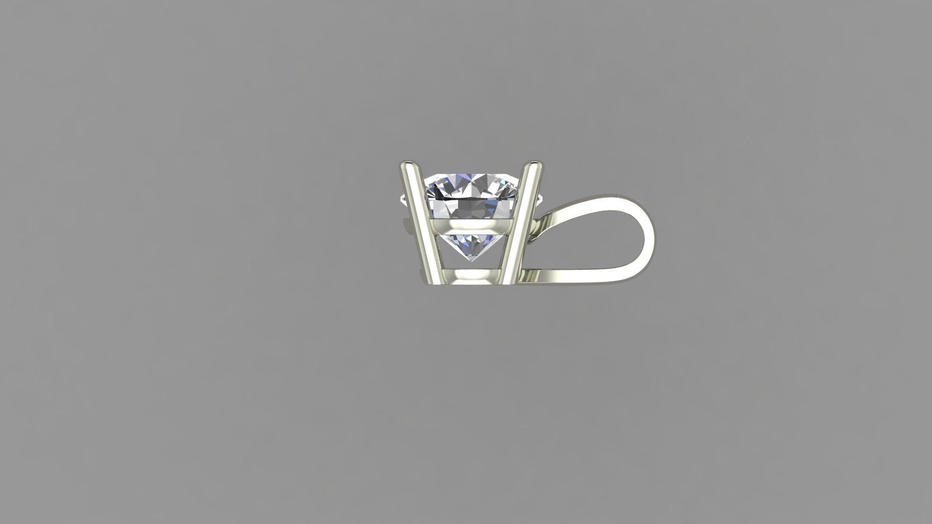 DIAMOND Pendant Free 3D print model_3