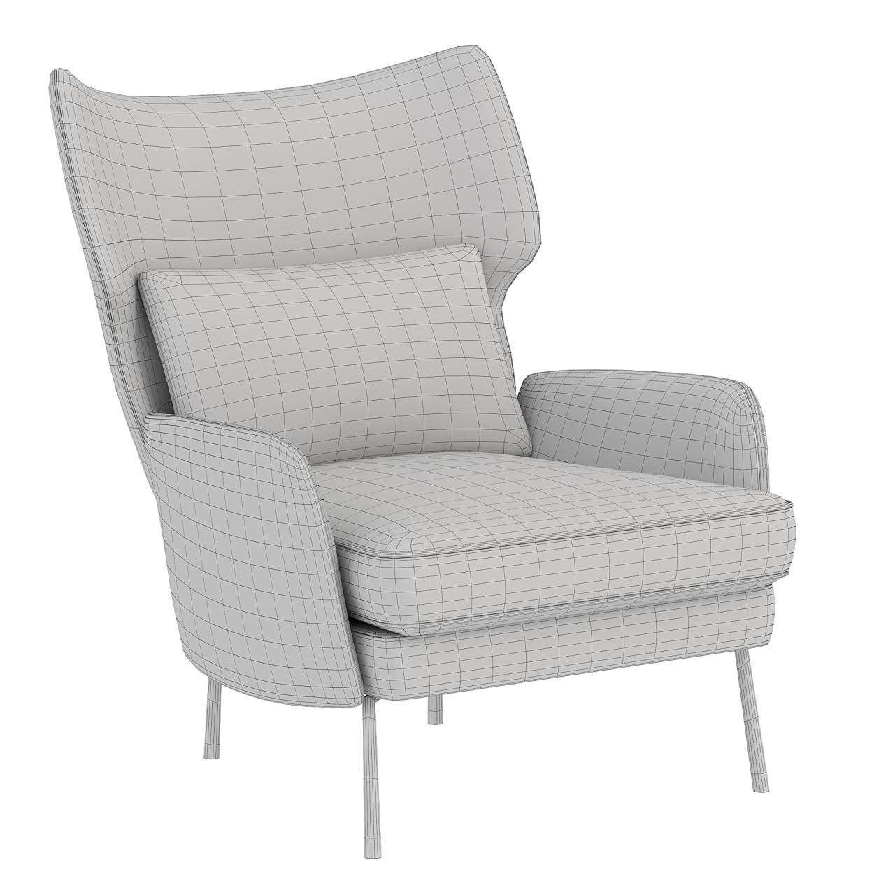 Alex chair 3D model_3