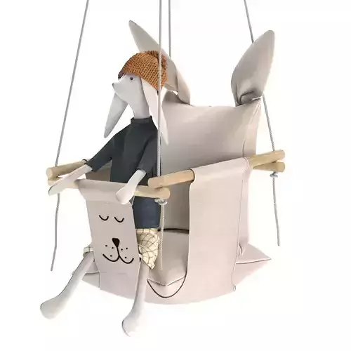 Baby swing set 01 3D model