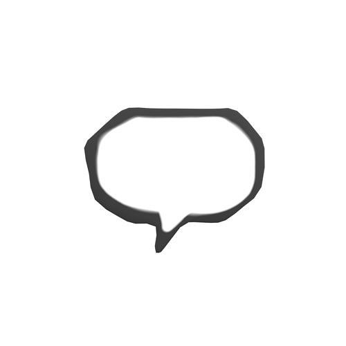 Speech Balloon v28 001 Low-poly 3D model