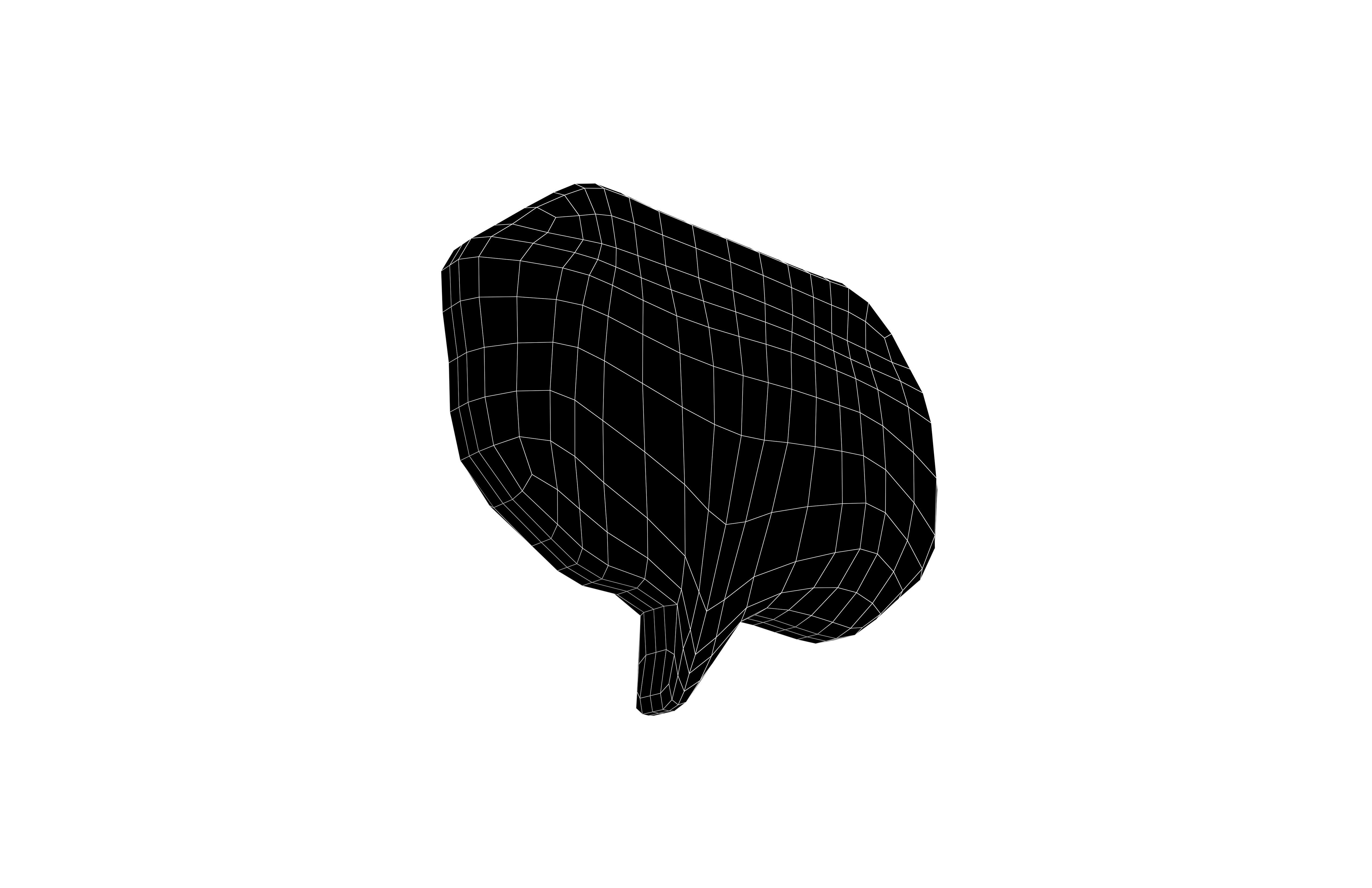 Speech Balloon v28 002 Low-poly 3D model_7