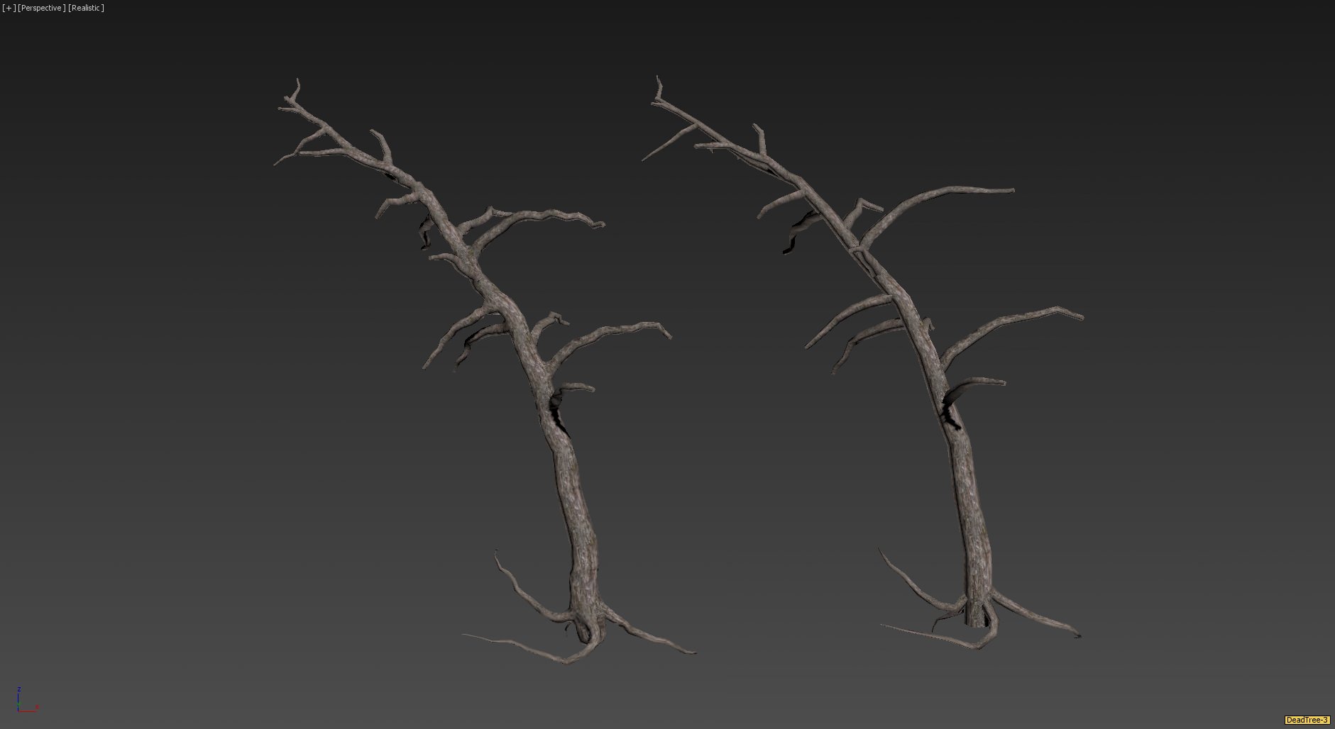 30 Dead Tree Models for Games Low-poly 3D model_29