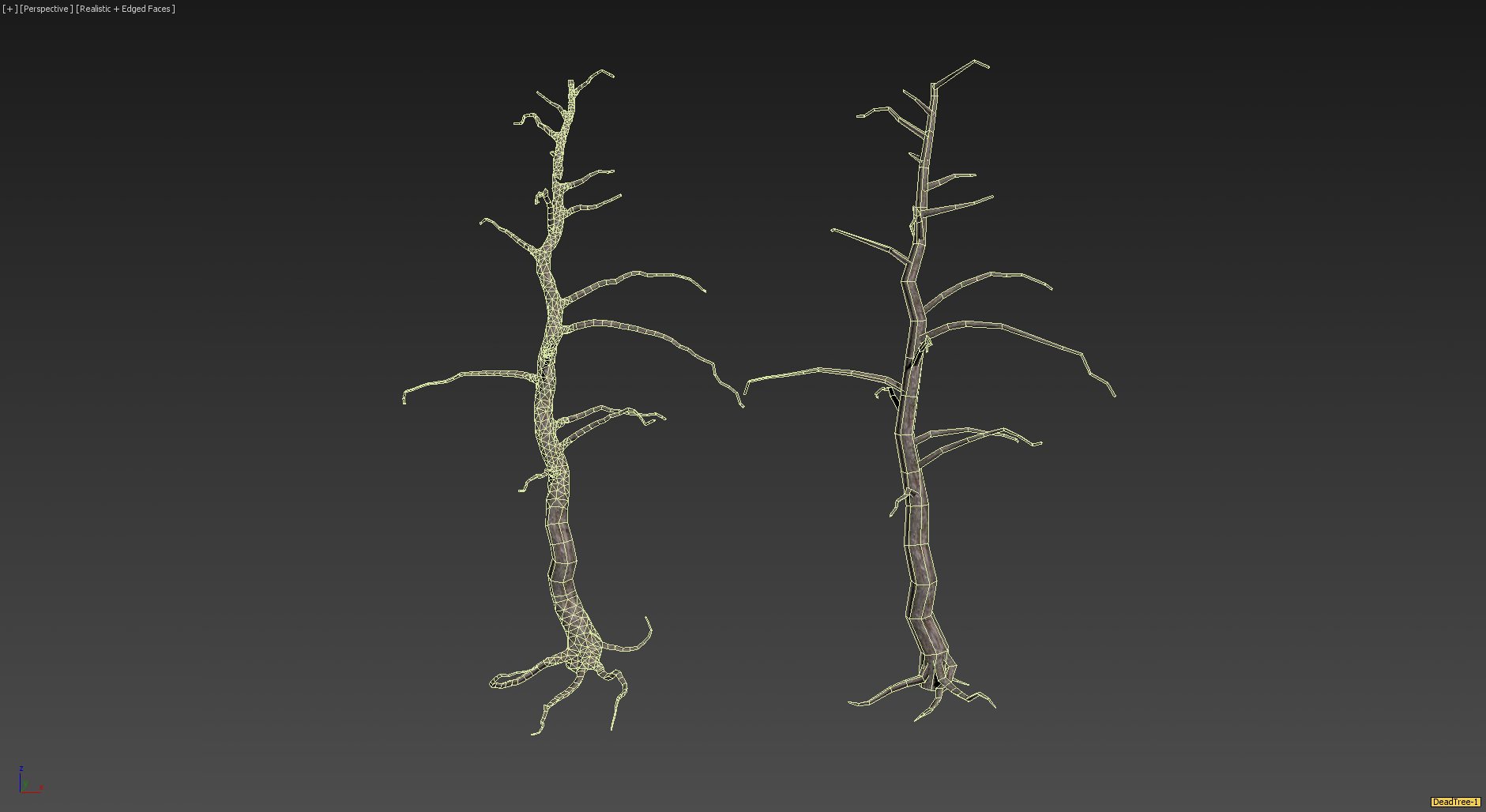 30 Dead Tree Models for Games Low-poly 3D model_33