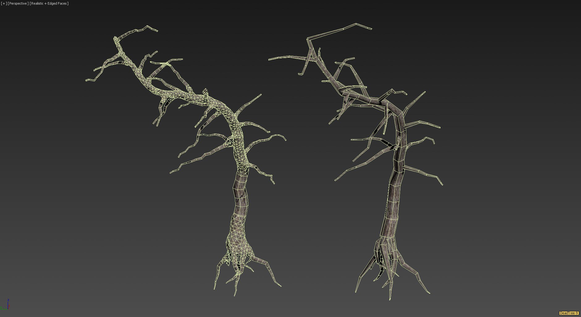 30 Dead Tree Models for Games Low-poly 3D model_17