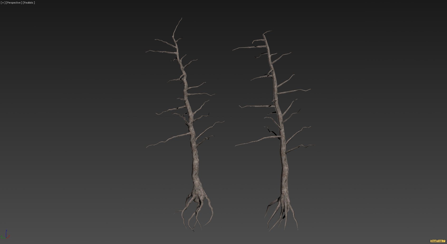 30 Dead Tree Models for Games Low-poly 3D model_21