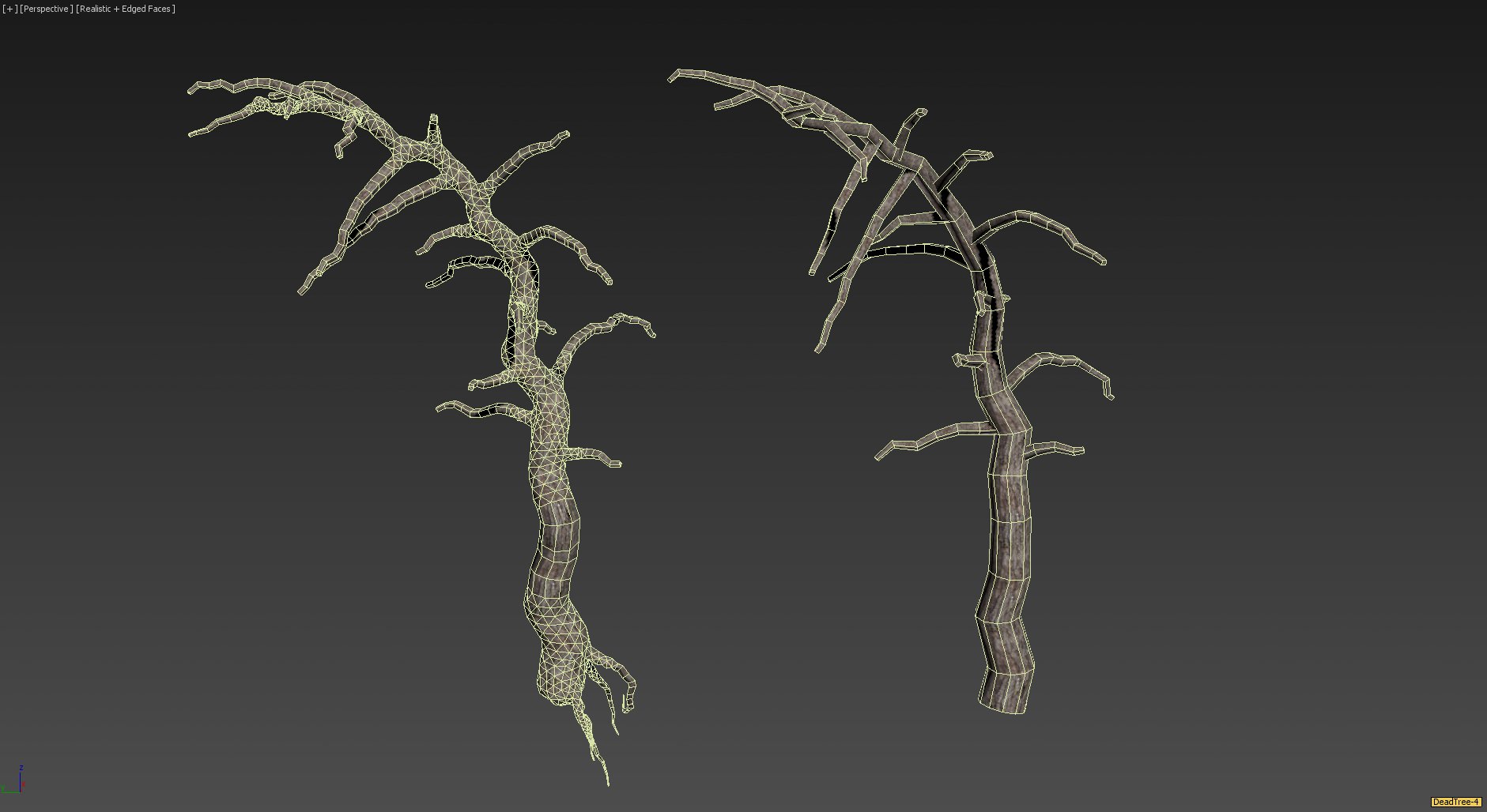30 Dead Tree Models for Games Low-poly 3D model_28