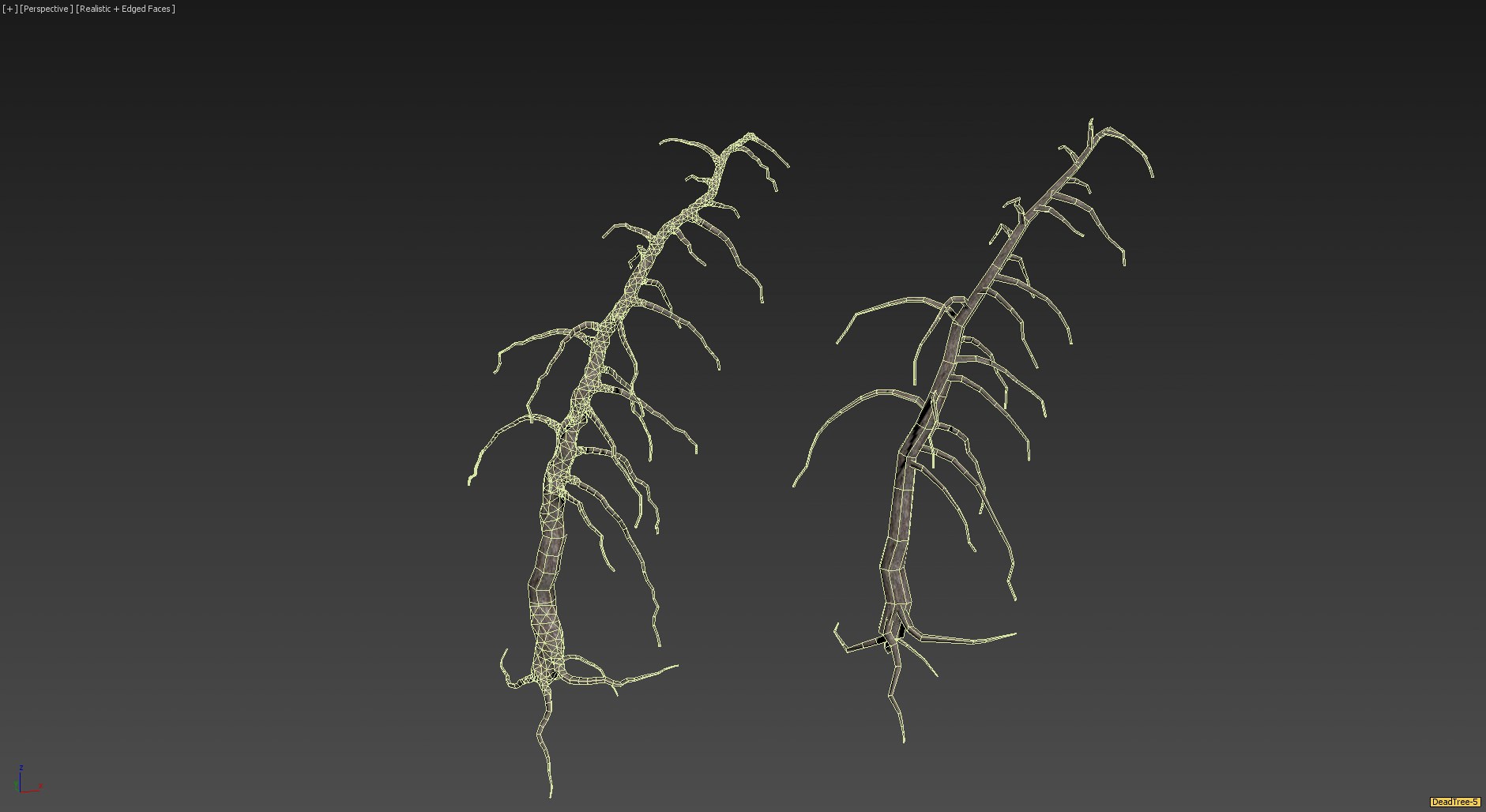 30 Dead Tree Models for Games Low-poly 3D model_25