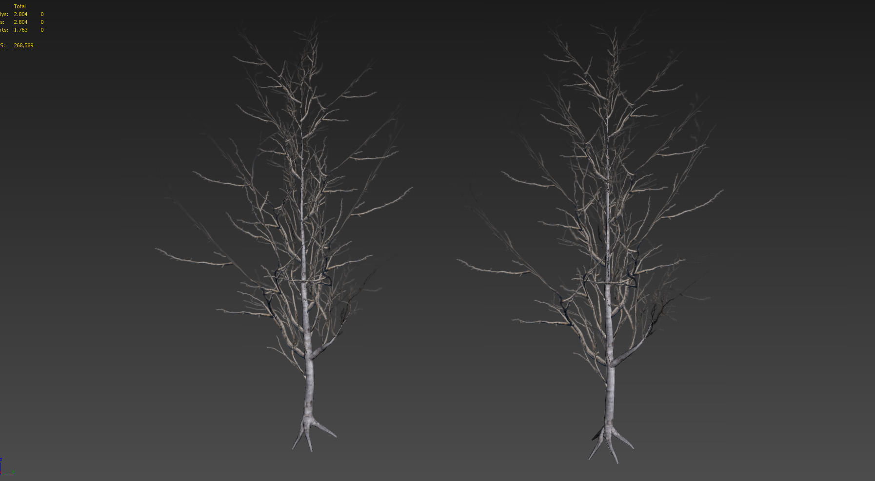 30 Dead Tree Models for Games Low-poly 3D model_55