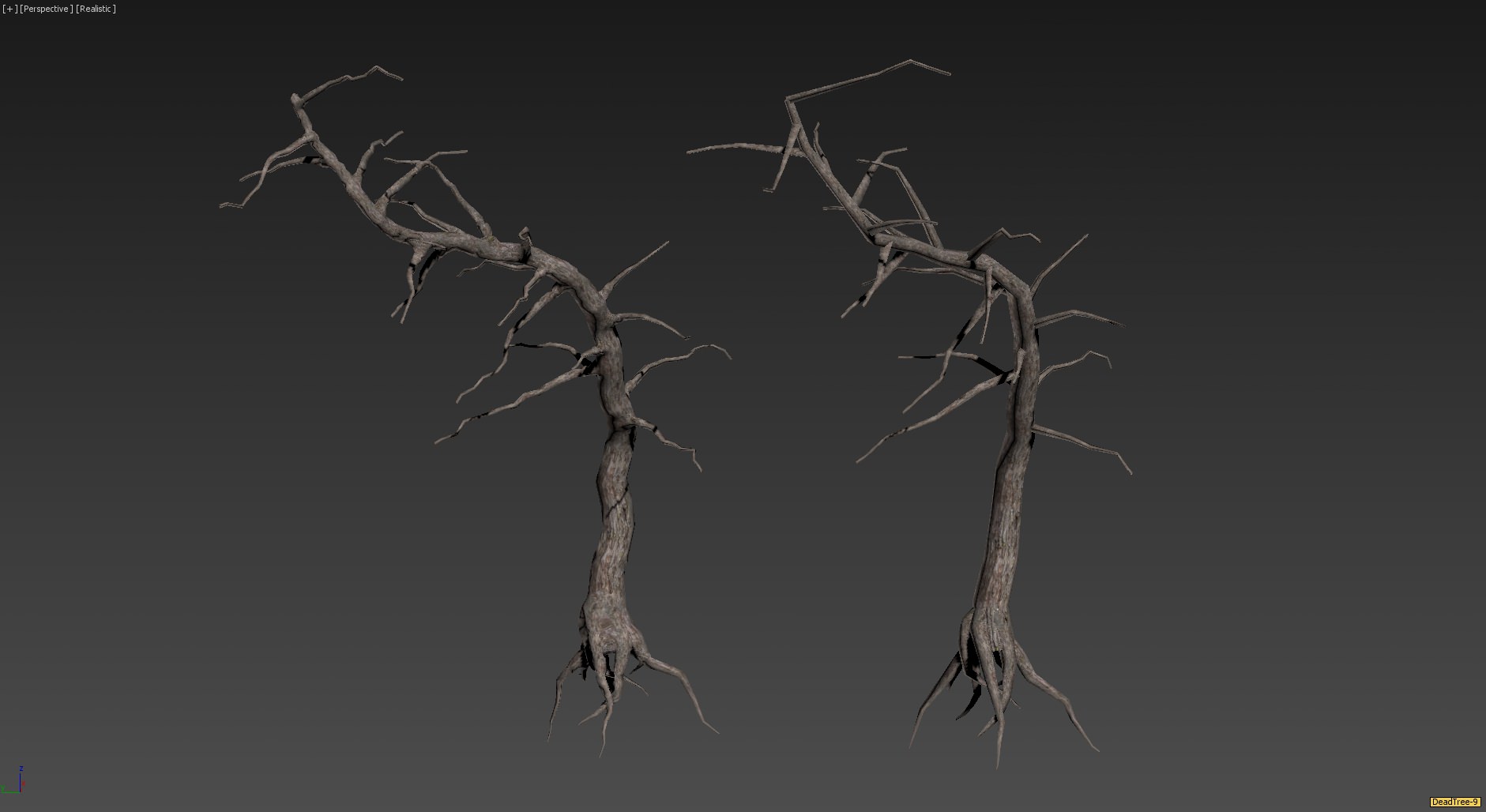 30 Dead Tree Models for Games Low-poly 3D model_19
