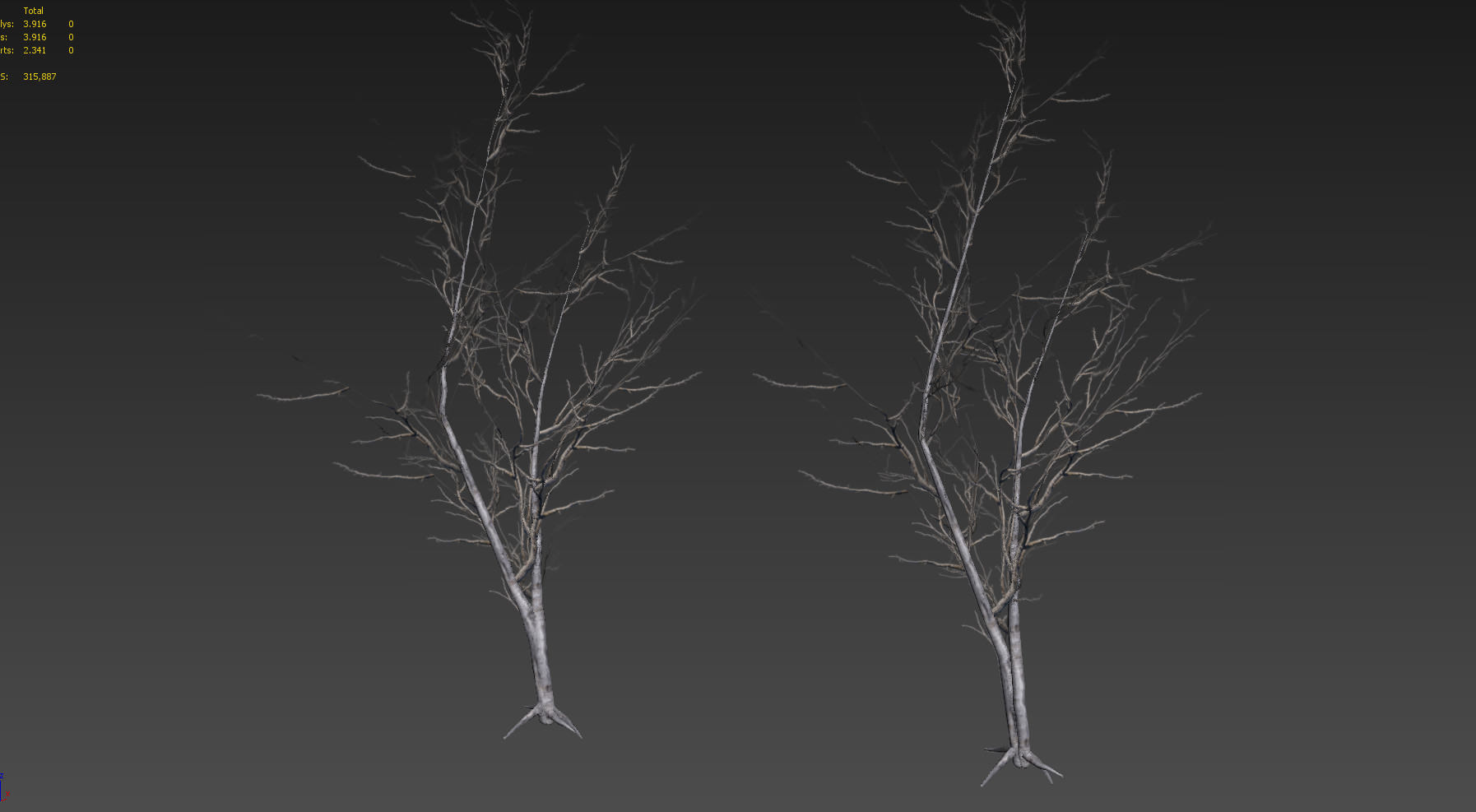 30 Dead Tree Models for Games Low-poly 3D model_39