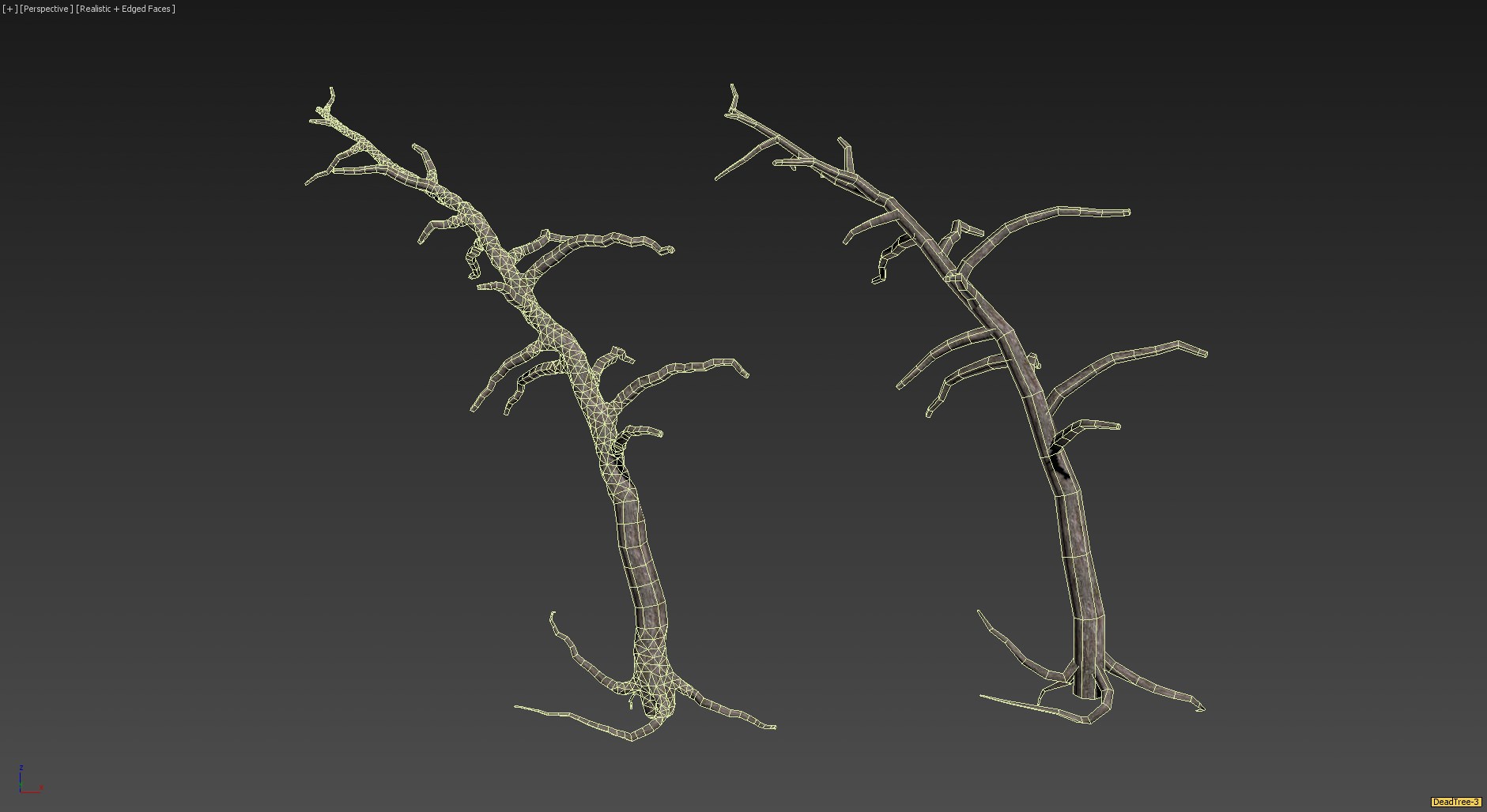 30 Dead Tree Models for Games Low-poly 3D model_30