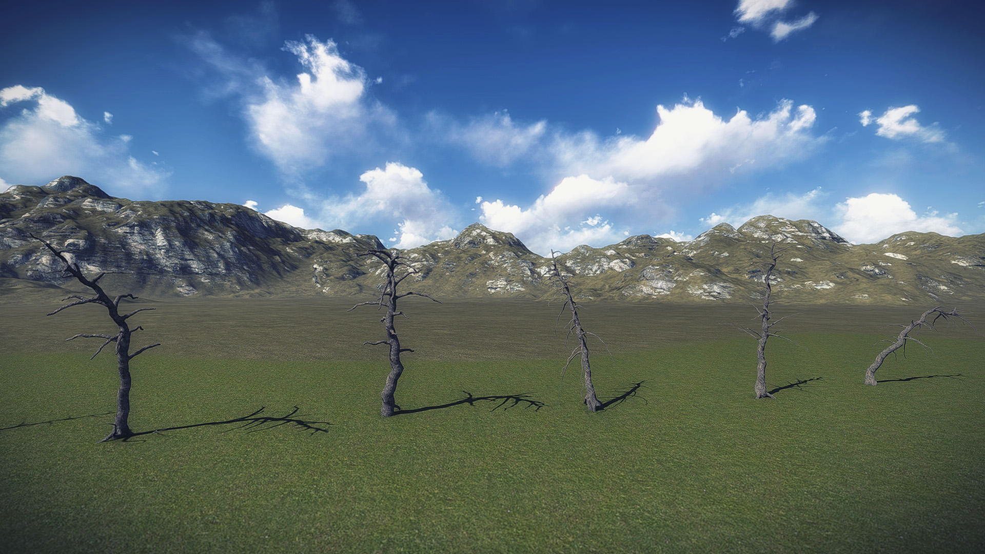 30 Dead Tree Models for Games Low-poly 3D model_7