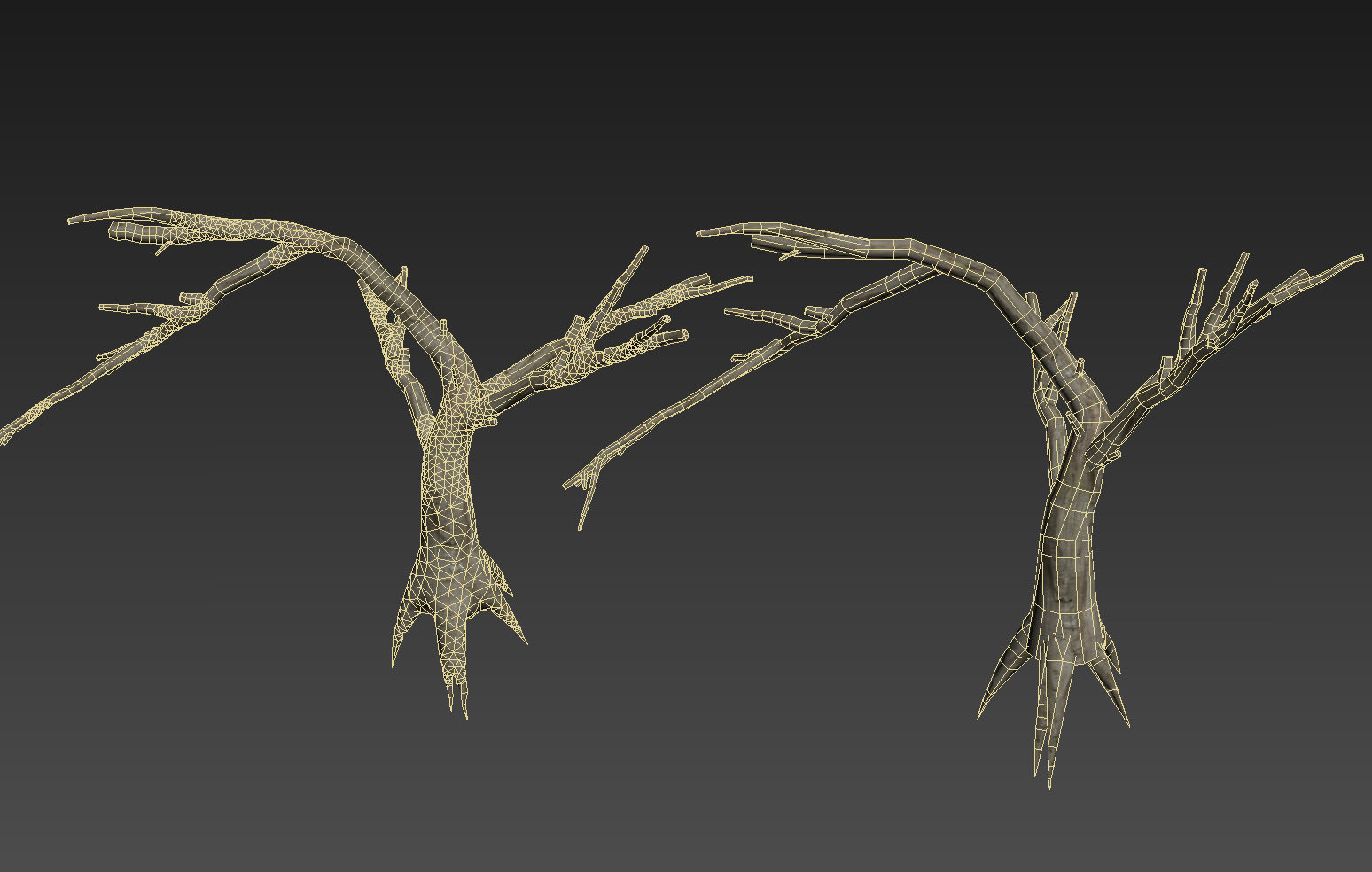 30 Dead Tree Models for Games Low-poly 3D model_61