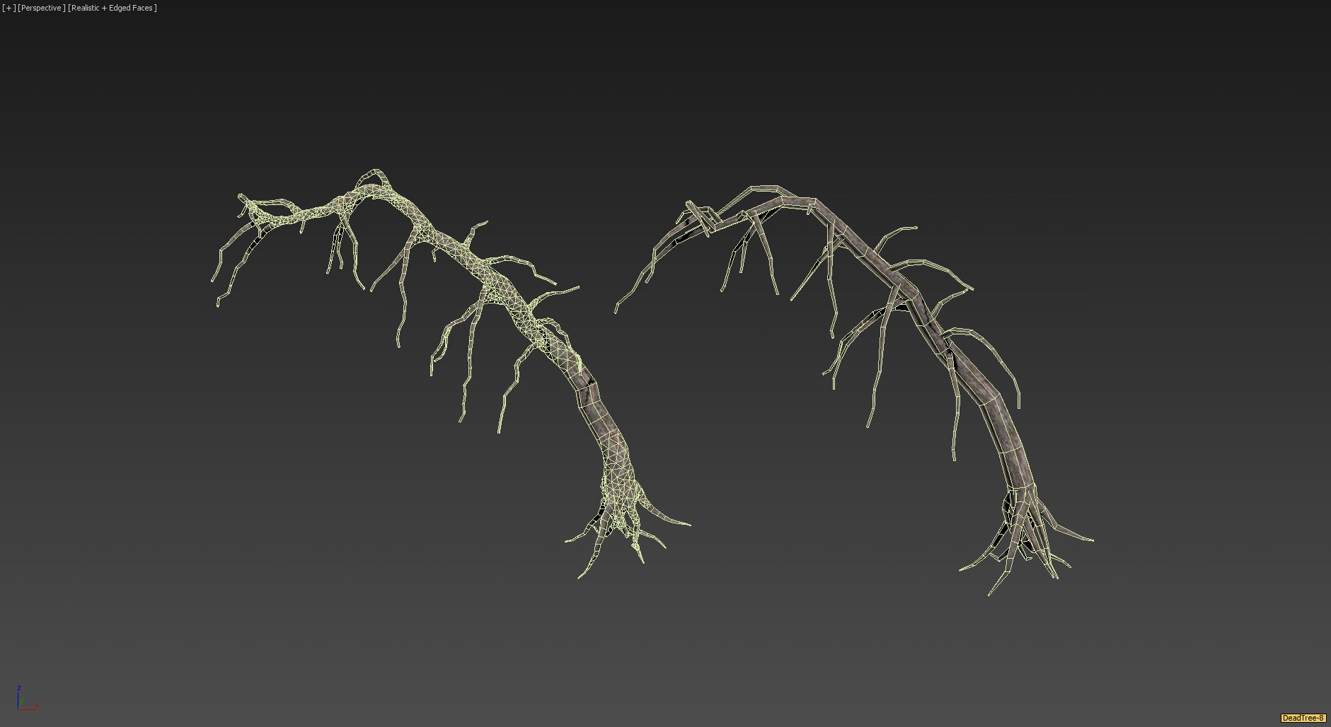 30 Dead Tree Models for Games Low-poly 3D model_18