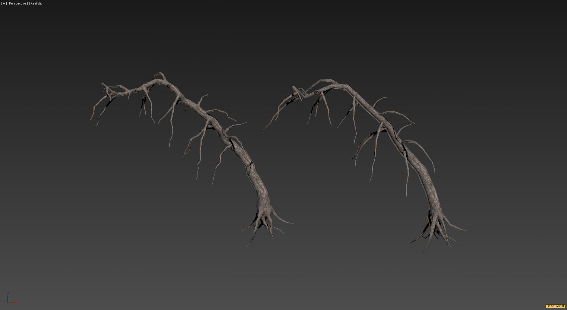 30 Dead Tree Models for Games Low-poly 3D model_22