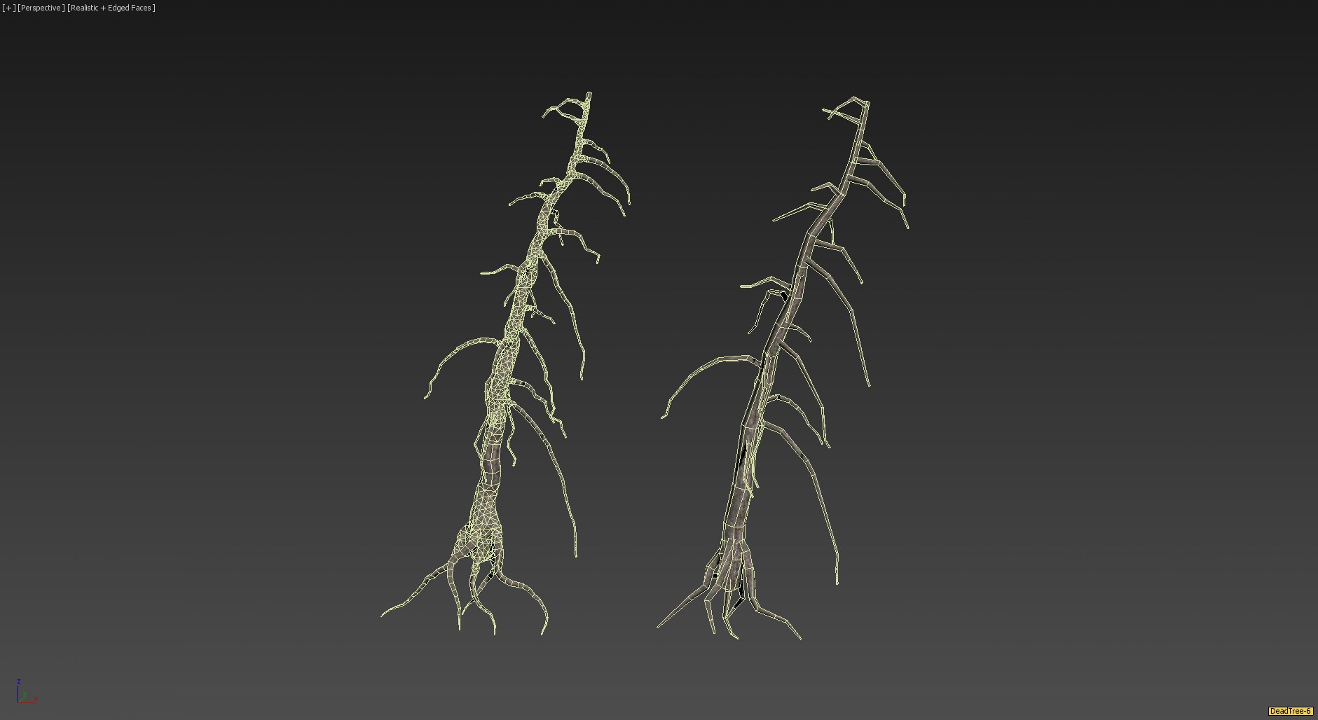 30 Dead Tree Models for Games Low-poly 3D model_24