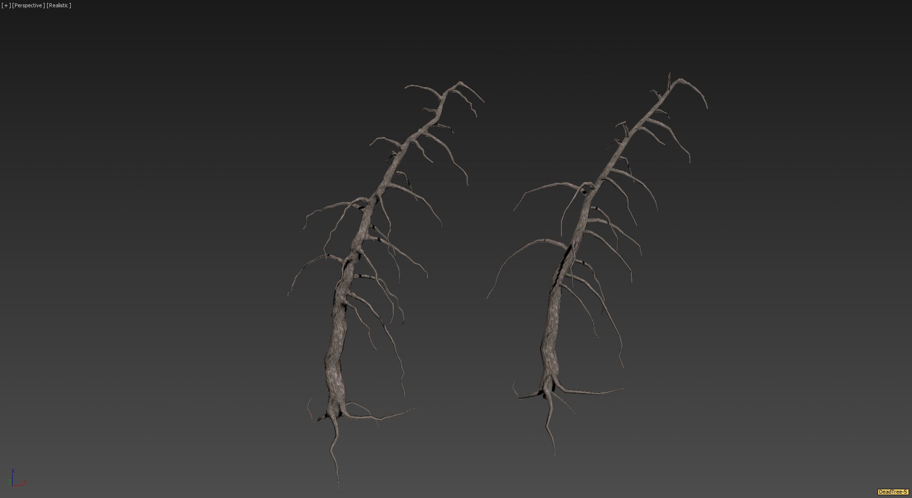 30 Dead Tree Models for Games Low-poly 3D model_26