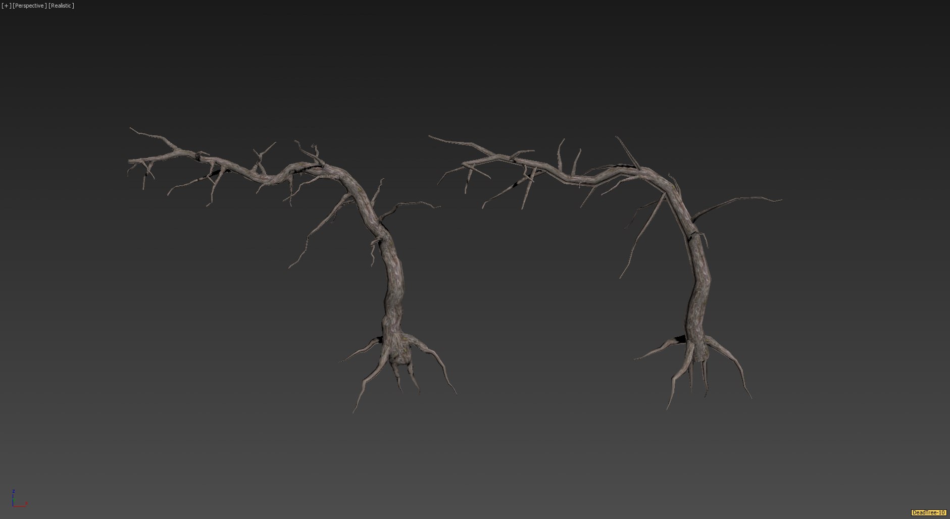 30 Dead Tree Models for Games Low-poly 3D model_15